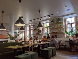 interior at Green Cafe & Shop in Lviv