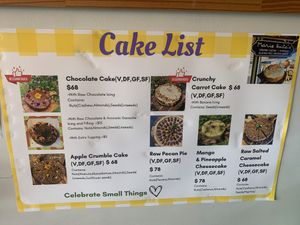 They even have their own cake list!   at Marie Anita's in Gold Coast