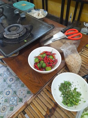 Kitchen area at Ưu Đàm Hoa in Ho Chi Minh City
