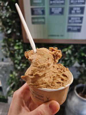 Black coffee (vegan) at Gelateria La Romana in Monza