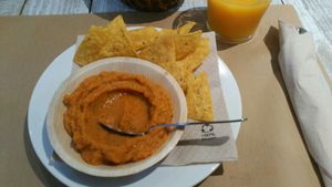 Paté de calabacín con pimientos asados at Tapaste in Tenerife