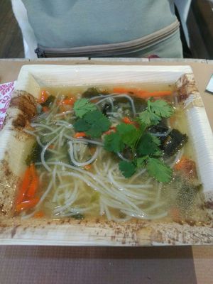 Chinesse soup at Tapaste in Tenerife