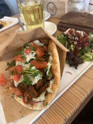 The pita gyros (€12,00) without fries.  at Tati in Nijmegen