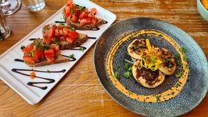 Bruschetta and Korean pancakes (sooo good!!!) at Tati in Nijmegen