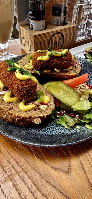 Lupinekroket bread at Tati in Nijmegen