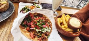 Gyros pita with fries at Tati in Nijmegen