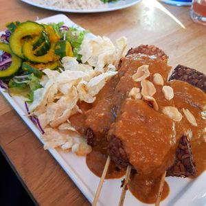 Tempeh satay at Tati in Nijmegen