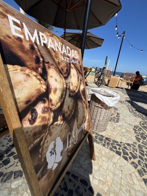 Empanadas right on the beachh  at La Guapa Empanadas in Rio De Janeiro