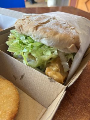 Fysh Burger  at All Aboard Seafoods in Bellevue
