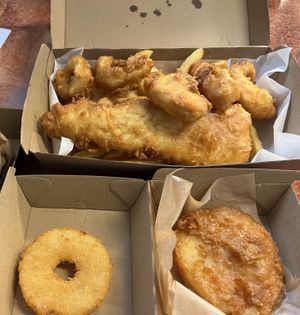 Deep fried goodness   at All Aboard Seafoods in Bellevue
