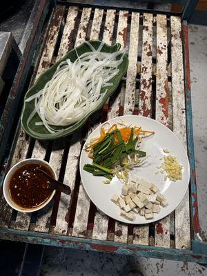 Vegan pad Thai  at Napalai Thai Cooking School in Koh Chang