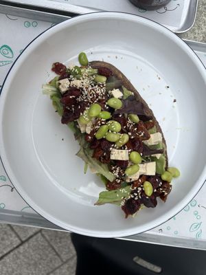 Vegan toast  at Sweet & Green in Novi Sad