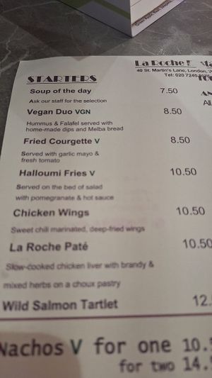  at La Roche in London