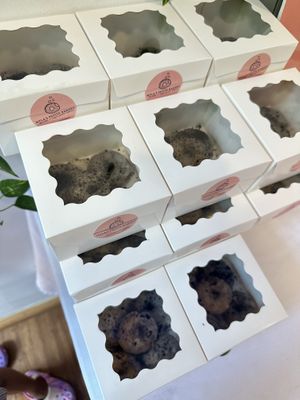 Cookies and cream cake donut  at Nyla's Petite Bakery in New York City