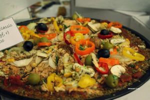 Organic Raw Classic Pizza at Organic Livity - Brick Lane in East London