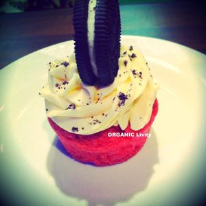 Delight Red Velvet Cup Cake at Organic Livity - Brick Lane in East London