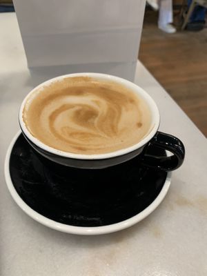 Oat milk latte  at LOKL CAFE in Morristown