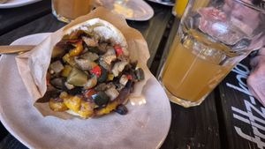 Vegan arepa at Hallo Arepa & Bowls in Munich