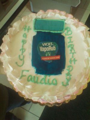 Vicks theme cake at Rose Valley Cakes in Queens