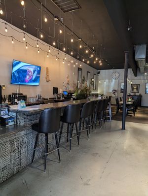 Interior bar seating at A Taste of Thai Cuisine in Reno
