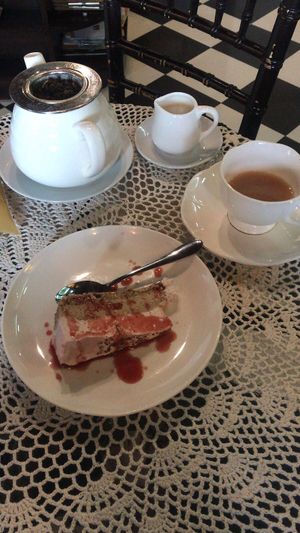 Tea and dessert. at Dodo Bon Pan Cafe in Panama City