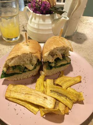 vegan sandwich  at Dodo Bon Pan Cafe in Panama City