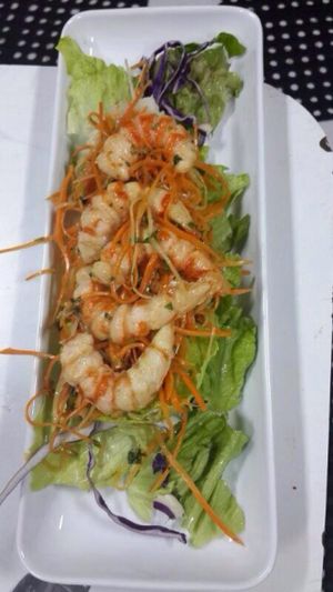 A special 'Shrimp' salad.  100% vegan.  Highly recommended. at Dodo Bon Pan Cafe in Panama City