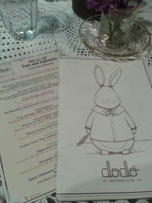 Menu at Dodo Bon Pan Cafe in Panama City