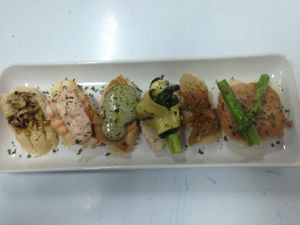 Vegan Montaditos.  Delicious at Dodo Bon Pan Cafe in Panama City