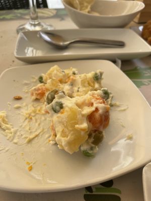 Ensaladilla rusa vegana  at Cafe Atelier in Salamanca