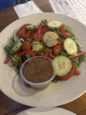 Salad they helped us veganize   at The Warehouse in Chicago