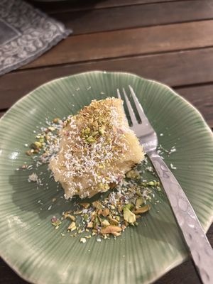 kleines Dessert (Zitronenkuchen)  at Hinterhofküche in Linz