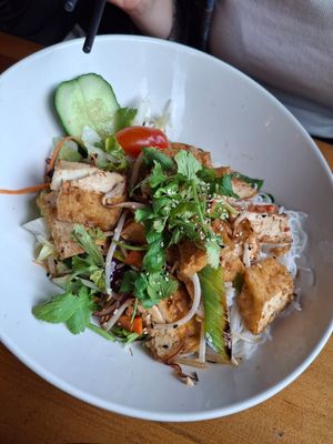 Bun Bo Nam Bo with Tofu at Viet Nam & Sushi Bar F-Hain  in Berlin