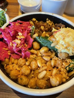 Impossible bowl with chickpeas  at JINYA Ramen Bar in Kennesaw