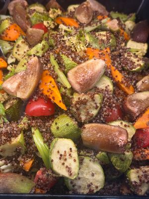 fig salad with veggies  at Athos Cafe Deli in Strathmore