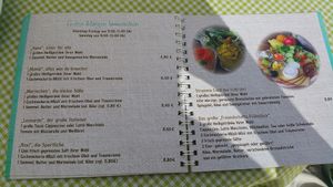 picture of the menu at Zarah's Gschmackeria in Kempten