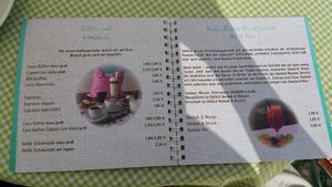 their menu at Zarah's Gschmackeria in Kempten