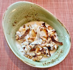 Homemade granola with coconut milk at Gastro Kitchen in Dubai