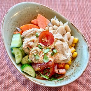 Hummus bowl at Gastro Kitchen in Dubai