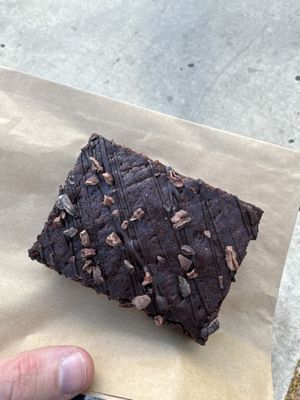 Vegan brownie  at Cup Cafe in Tucson