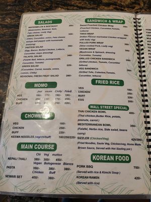  at Wall Street Cafe & Bar in Pokhara