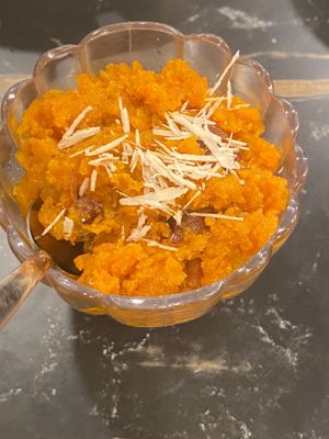 Carrot Halwa at Thirupathi Bhimas - Yelahanka in Karnataka