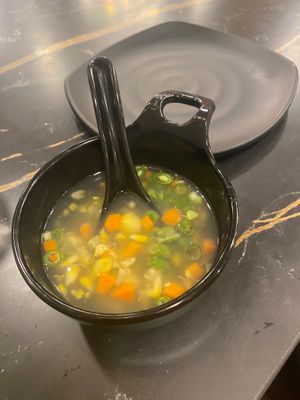 Sweet Corn Veg Soup at Thirupathi Bhimas - Yelahanka in Karnataka