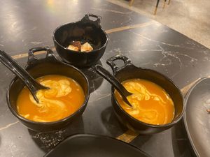 Cream of Tomato Soup at Thirupathi Bhimas - Yelahanka in Karnataka