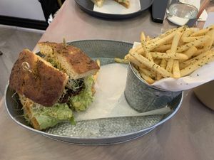   at NYC Vegan Bistro in Brooklyn