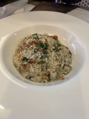 Creamy cheese rice  at NYC Vegan Bistro in Brooklyn