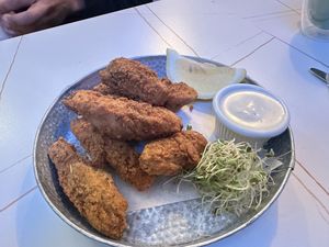 tenders appetizer  at NYC Vegan Bistro in Brooklyn