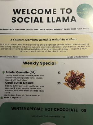   at Social Llama Cafe in Toronto