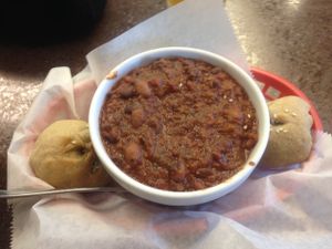 Vegan chili at LUNCH Cafe and Eatery in Fairbanks