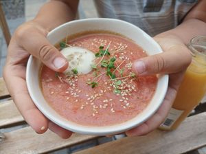 Gaspacho at  Bien Dans Ma Tasse in Pau